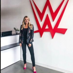 Dixie Carter-Salinas Instagram - So excited for @wwe to have landed the beautiful, talented @mckenzienmitchell to work with them. I’m so proud of you girl. Knock ‘em dead.... 💙❤️ #hottytoddy #wrestling #girlpower