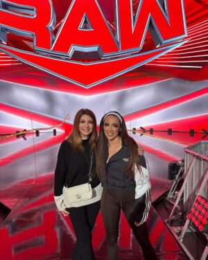 Dixie Carter-Salinas Instagram - So fun seeing so many wonderful people I adore today at @wwe #raw. Thanks Bruce!