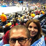 Dixie Carter-Salinas Instagram - Cheering on @olemisswbb and @yoweezy15 at the @sec tourney. Let’s go ladies!!! 💙❤️ #hottytoddy #secwbb #secwbbtourney
