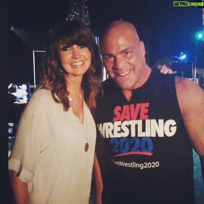 Dixie Carter-Salinas Instagram - Happy Birthday to the one of a kind @therealkurtangle. Wishing you the best year ever. And yes, we helped SAVE OLYMPIC WRESTLING but for 2021. Something to look forward to!!! 💙❤️