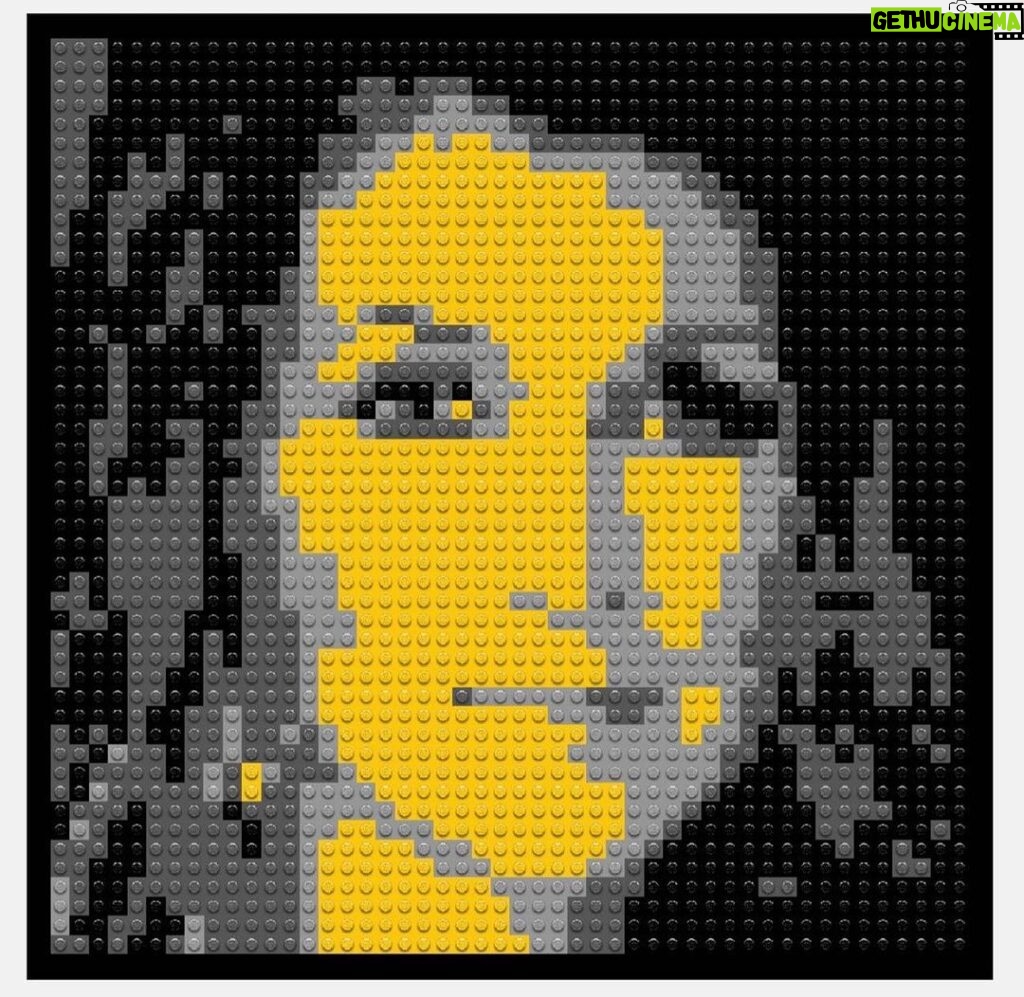 Dixie Carter-Salinas Instagram - Shoutout to @sebinator6856 for this cool LEGO mosaic he did of me!! LOVE me some LEGOS (I used to build with @tanner_salinas all the time) and I LOVE this. Thanks Seb! @lego