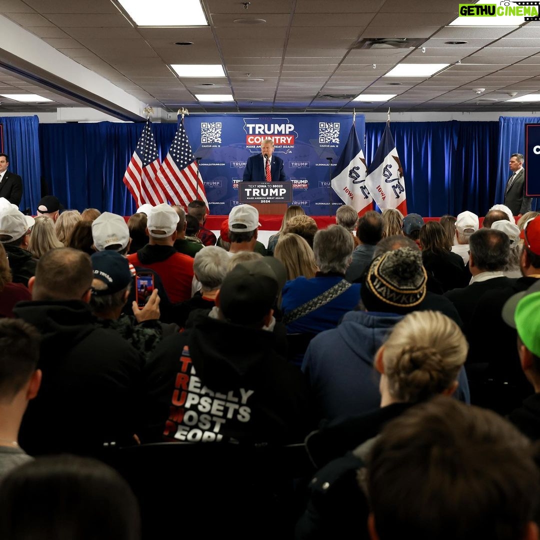 Donald Trump Instagram - THANK YOU, NEWTON, IOWA! #TRUMP2024 Newton, Iowa