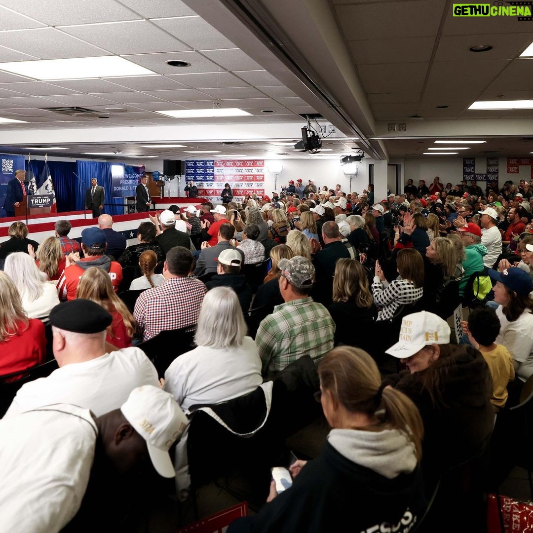 Donald Trump Instagram - THANK YOU, NEWTON, IOWA! #TRUMP2024 Newton, Iowa