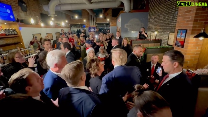 Donald Trump Instagram - It was great to stop by and see everyone at the Front Street Pub & Eatery in Davenport, Iowa last night—THANK YOU! MAGA!!
