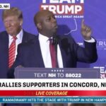 Donald Trump Instagram - THANK YOU, SENATOR TIM SCOTT—A GREAT HONOR! @votetimscott #MAGA Concord, New Hampshire