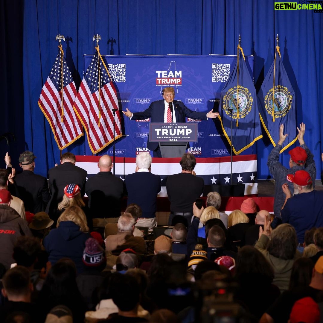Donald Trump Instagram - THANK YOU CONCORD, NEW HAMPSHIRE! Concord, New Hampshire