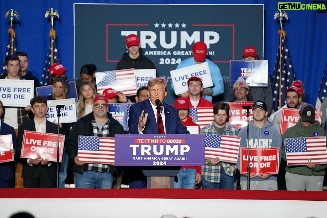 Donald Trump Instagram - This is far more than a campaign, this is the greatest political movement in the history of our Country! Together, WE are going to MAKE AMERICA GREAT AGAIN! Thank you, New Hampshire! Durham, New Hampshire