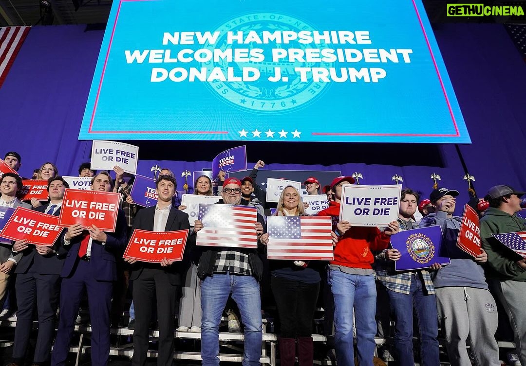 Donald Trump Instagram - THANK YOU, NEW HAMPSHIRE! Durham, New Hampshire