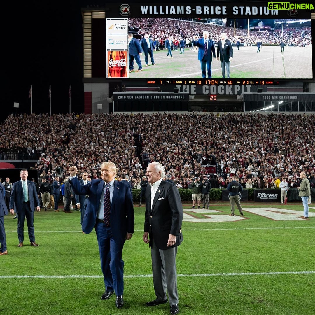 Donald Trump Instagram - THANK YOU, SOUTH CAROLINA! Williams-Brice Stadium