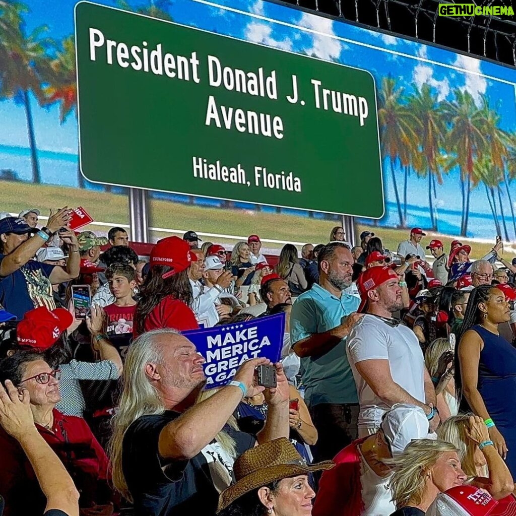 Donald Trump Instagram - THANK YOU HIALEAH, FLORIDA—I LOVE YOU!! #MAGA #TRUMP2024 Hialeah, Florida
