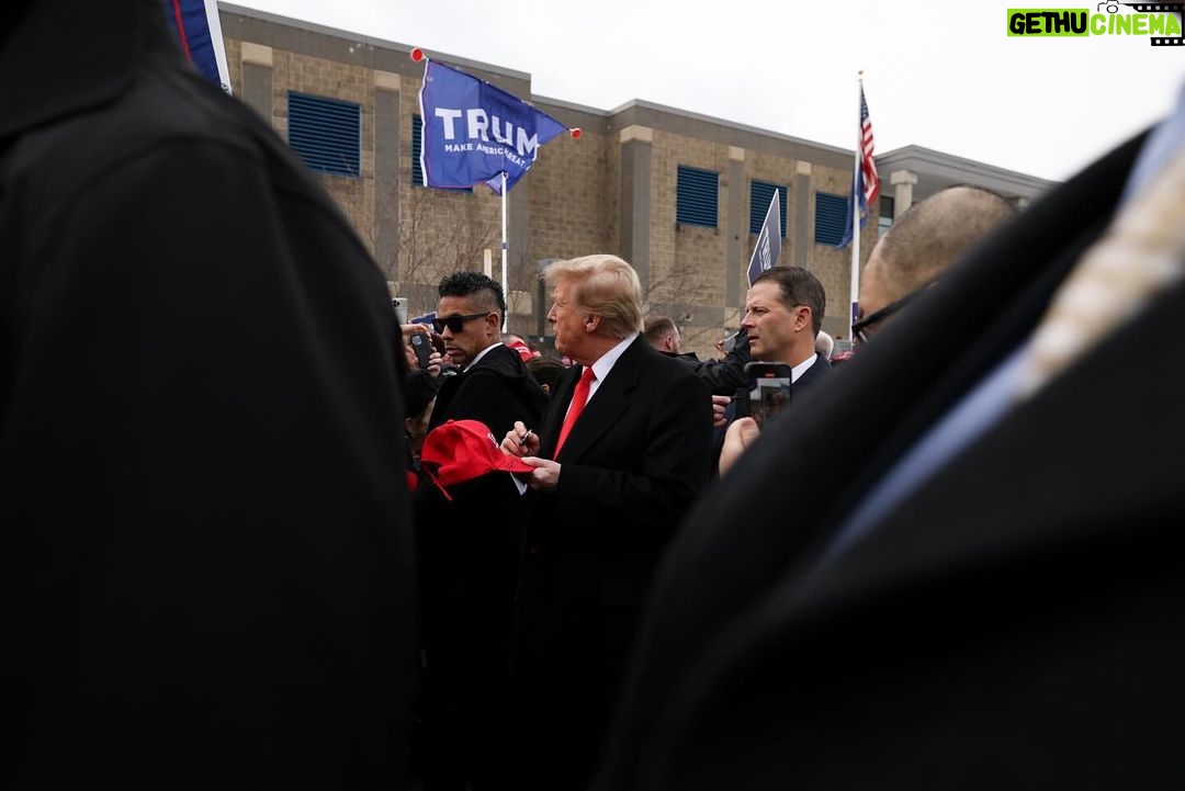 Donald Trump Instagram - Great seeing so many Patriots at a polling site this afternoon in Londonderry, New Hampshire. Get out and VOTE, New Hampshire. Let’s #MAGA!!!