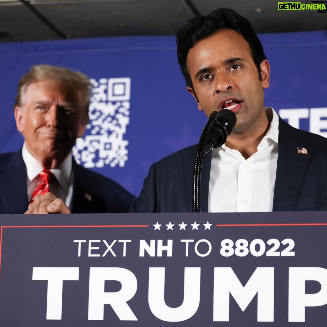 Donald Trump Instagram - TOMORROW is the day that each and every one of you here in New Hampshire is going to cast the most important vote of your entire life. When you step into that voting booth, you are going to send a signal straight to Crooked Joe Biden, his handpicked thugs, his Radical Left Lunatics, and the entire sick political establishment in our nation’s capital. With your vote, you are going to put Crooked Joe and his protectors on notice that WE ARE COMING this November! The corrupt Washington Swamp has done everything in its power to take away your voice—but on Tuesday, I believe New Hampshire is going to speak LOUD AND CLEAR. Tomorrow, we are going to win New Hampshire—and then we are going to defeat Crooked Joe Biden, and we are going to MAKE AMERICA GREAT AGAIN! Laconia, New Hampshire