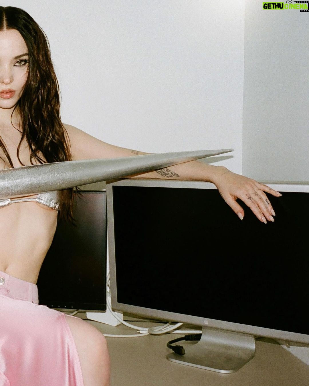 Dove Cameron Instagram - thanks for having me @interviewmag 📰 and thank you @alancummingreally for the lovely conversation @appletvplus