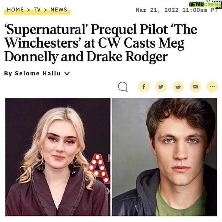 Drake Rodger Instagram - Words cannot even express how truly great full I am for this opportunity. So excited to join the supernatural family and share this world!! THANK YOU to everyone who made this possible! 🥰👻