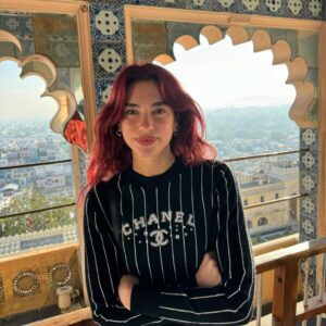 Dua Lipa Instagram - Happy Holidays from me to youuuuu❤️ sending love light health and happiness for the year ahead x