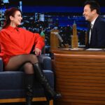 Dua Lipa Instagram - 12hrs in NYC to see my fave @jimmyfallon to kick off the holiday season right!!!! @fallontonight ❄️❤️