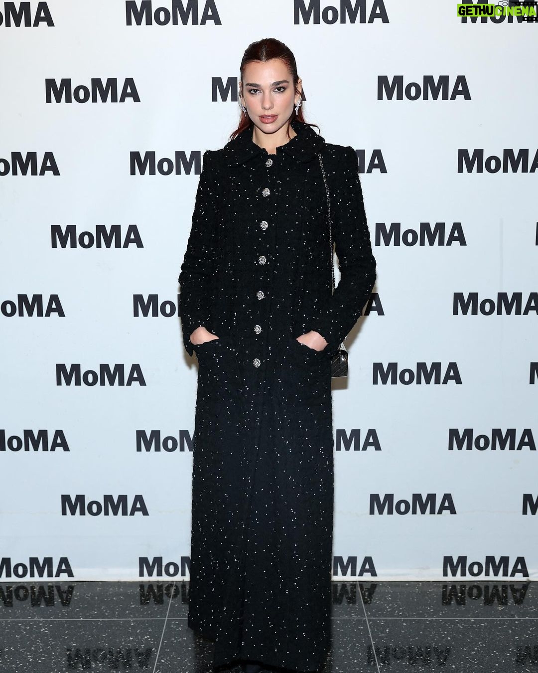 Dua Lipa Instagram - Last night for MoMA's contenders q&a with my buddies @iammarkronson & @wyattish talking about our song "Dance The Night" and music for @barbiethemovie ๐@themuseumofmodernart