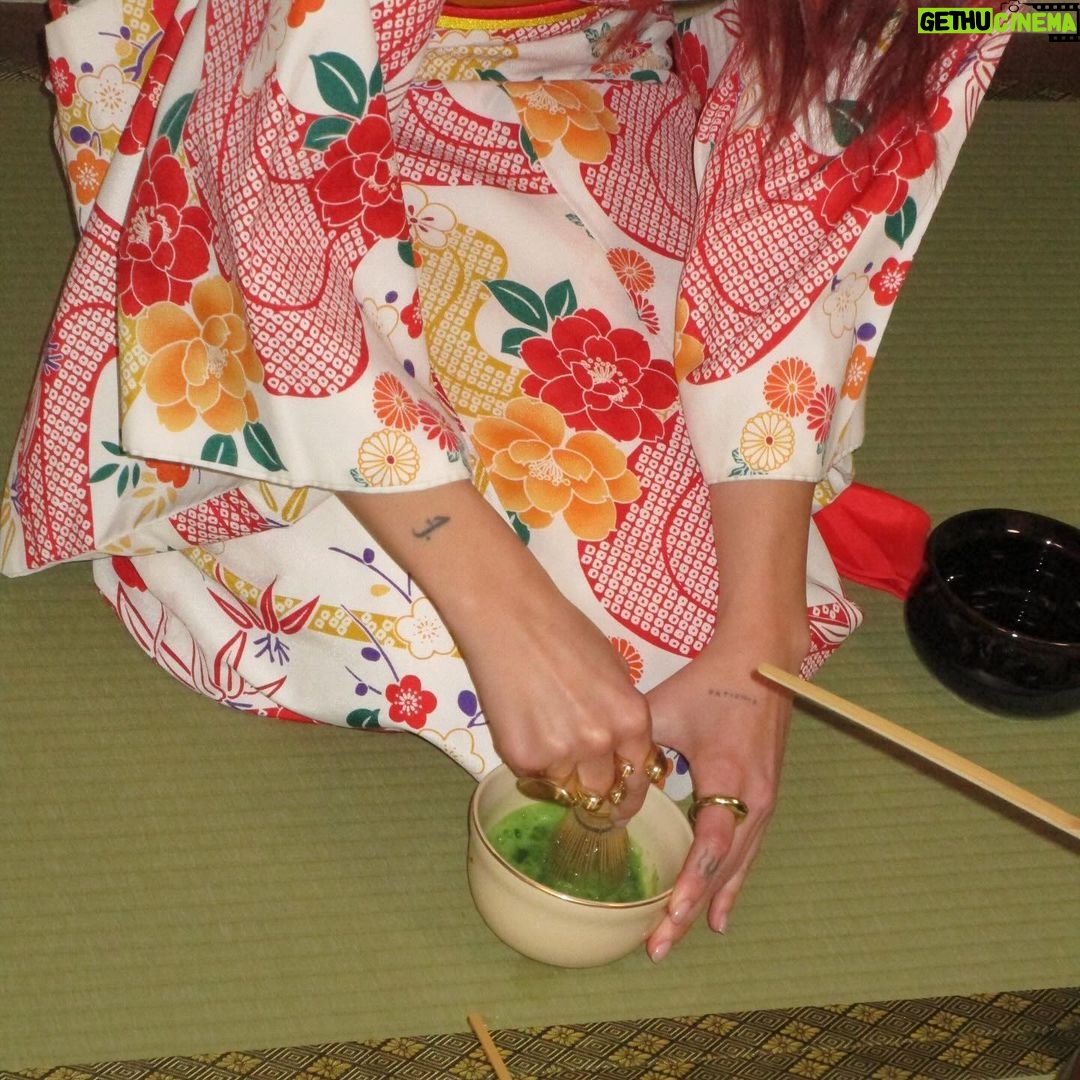 Dua Lipa Instagram - Kicked off my Tokyo trip with the sweetest invitation to a traditional tea ceremony π΅π₯πΈπ«so happy to be hereeeeee!!!