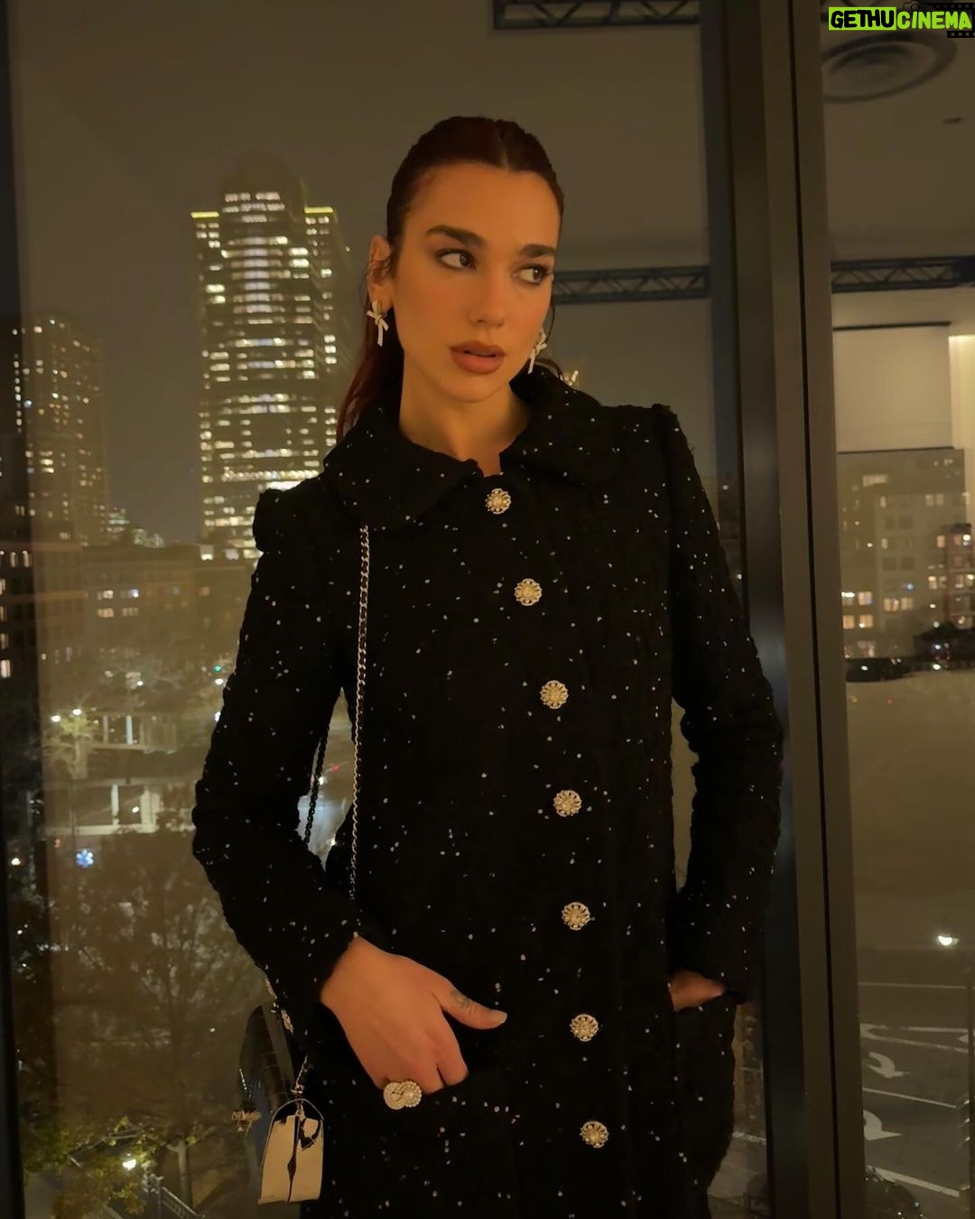 Dua Lipa Instagram - Last night for MoMA's contenders q&a with my buddies @iammarkronson & @wyattish talking about our song "Dance The Night" and music for @barbiethemovie ๐@themuseumofmodernart