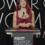 Dua Lipa Instagram - So honoured to present Margot, Tom, Josey and the whole team at @luckychap with their very deserving Producer Of The Year award at last night's @variety Power Of Women ❤️