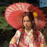 Dua Lipa Instagram - Kicked off my Tokyo trip with the sweetest invitation to a traditional tea ceremony 🍵🍥🌸🫘so happy to be hereeeeee!!!