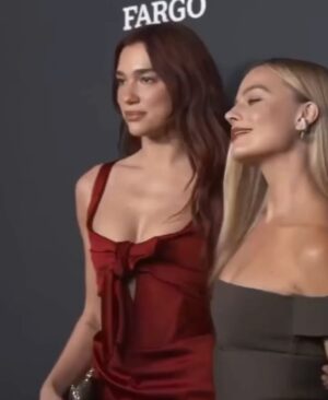 Dua Lipa Instagram - So honoured to present Margot, Tom, Josey and the whole team at @luckychap with their very deserving Producer Of The Year award at last night's @variety Power Of Women ❤️