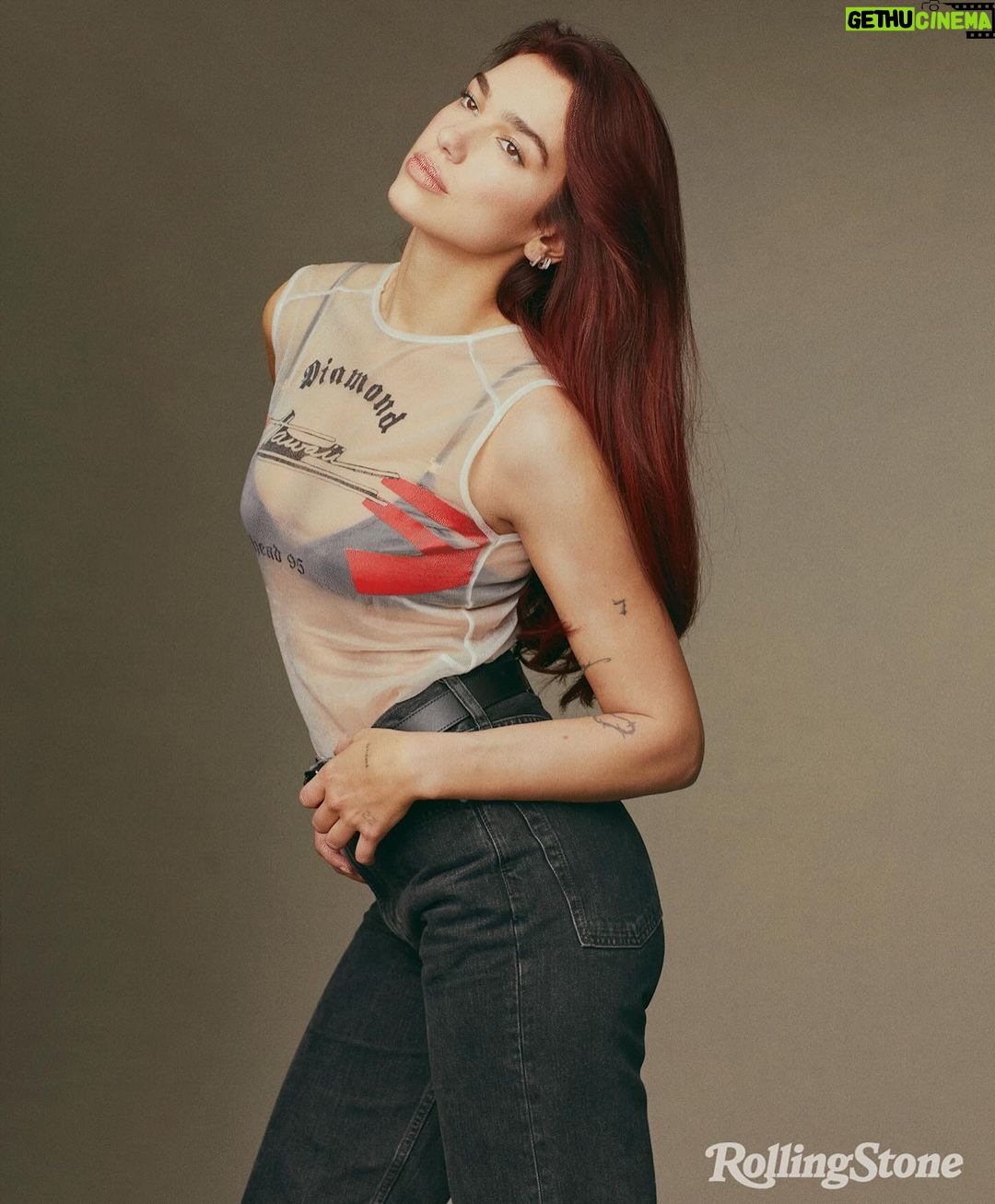 Dua Lipa Instagram - we're locked in!!! @rollingstone thank you for having me 🫀 Feb 2024 shot by @michaelbaileygates written by @brittanyspanos