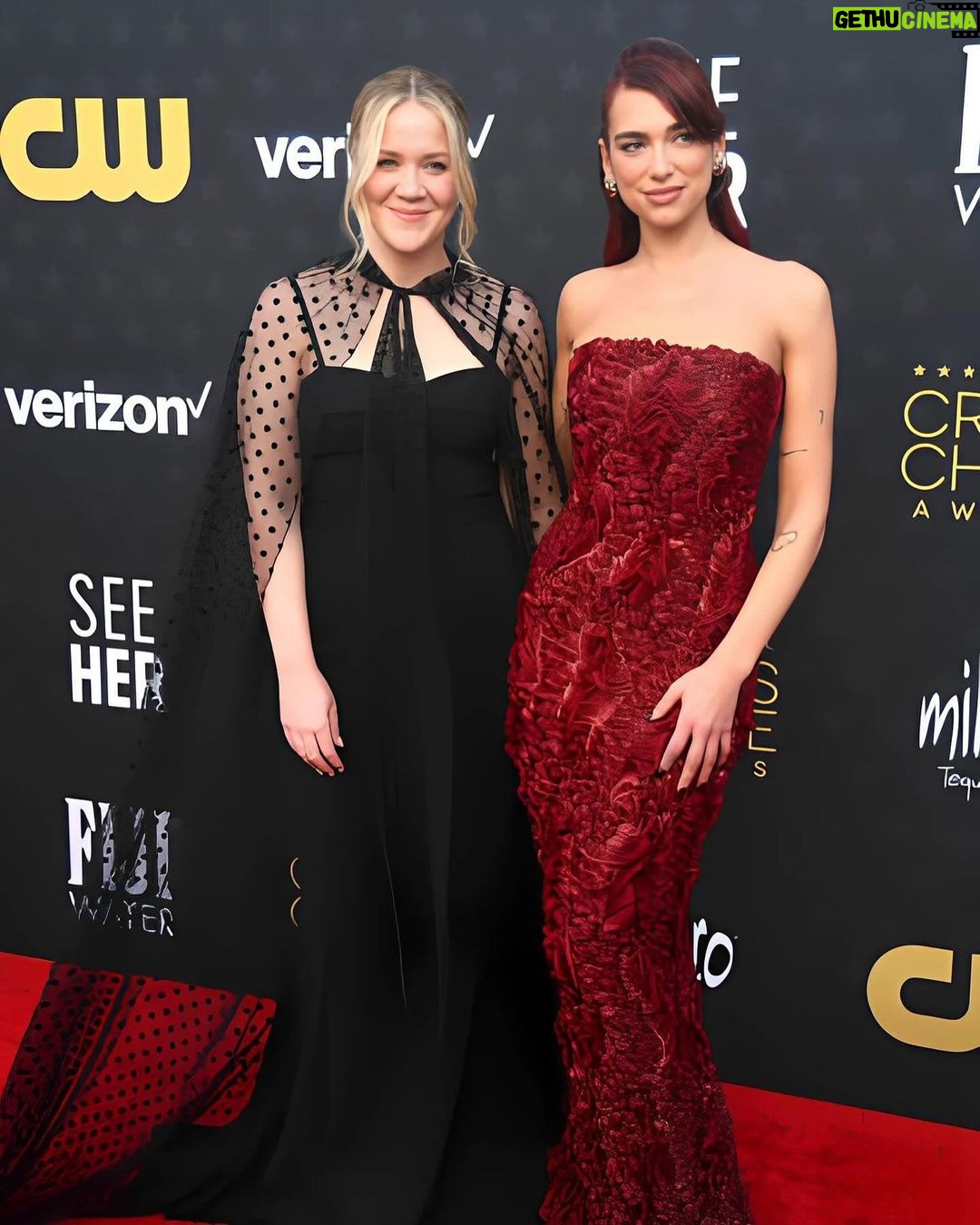 Dua Lipa Instagram - Critics Choice Awards 🌹