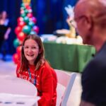 Dwayne Johnson Instagram – I turn into a big emotional dinosaur 🦖🥹 when I meet these little girls who look at me like this – because it reminds me of my three daughters that I’ve been blessed with. 

This is Maya Walter from @makeawishamerica. 

She’s 11 and she’s awesome! 

This heart stealer was such a joy to spend time with. So cool, calm, poised and beautiful energy and demeanor. 

BUT, don’t get it twisted, she’s also a bad ass and a real fighter too! Don’t let that smile fool ya 🥰😉

We hung out. 
I signed her cast (crazy story about her break 👀) 
She gave me awesome bracelets – representing lyrics from my rap song “FACE OFF” 

💥It’s about drive, it’s about power 💥 

Lots of toxicity out there in the world, but if you look past that – there’s much more positivity and hope – and Maya is a shining example of that. 

#MakeAWishDay
#21Kids 
#BestDayEver 
#TeamGirlDad