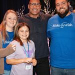 Dwayne Johnson Instagram - This little girl’s smile, eyes and mana just stole my heart ❤️ this is Chelsea Craig from @makeawishamerica. She’s 9 and she’s awesome. Chelsea’s wish was to meet me. Our entire time together, all she did was just stare at me, smile and giggle (like Kevin Hart) 🤭🥰 Literally she said less than 10 words 😁 But her eyes, smile and energy said it all though. These are crazy toxic times - but there’s still a lot of positivity and good things out there in the world — and little Chelsea is one of them. To me, stuff like this will always be the best part of my fame. #MakeAWishDay #21Kids #BestDayEver