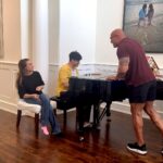 Dwayne Johnson Instagram – A lil’ Thanksgiving tickling of the ivory’s 🎹 🎶 
with the two beautiful voices and talents of @laurenhashianofficial & @ericzayne and me just making up lyrics to an all time classic 🥰🙋🏽‍♂️
@billyjoel 🐐