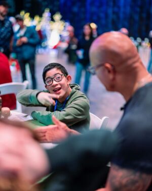Dwayne Johnson Instagram - This is Bart Tehune from @makeawishamerica. 
He’s 12 and he’s awesome. 

Very special boy whose wish was to meet me. 

We share a crazy sense of humor and I’m super lucky I got the chance to meet him. 

Soon as I sat down he said, “please don’t be weird” and I said “dude I’m super weird” 😂🙋🏽‍♂️

There’s still a lot of positive and good stuff that’s happening around the world - and Bart’s one of them. 

#MakeAWishDay
#21Kids 
#BestDayEver
