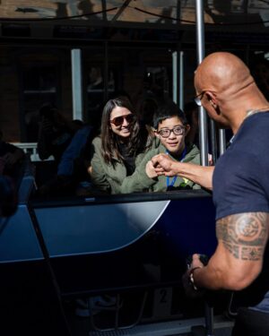 Dwayne Johnson Instagram - This is Bart Tehune from @makeawishamerica. 
He’s 12 and he’s awesome. 

Very special boy whose wish was to meet me. 

We share a crazy sense of humor and I’m super lucky I got the chance to meet him. 

Soon as I sat down he said, “please don’t be weird” and I said “dude I’m super weird” 😂🙋🏽‍♂️

There’s still a lot of positive and good stuff that’s happening around the world - and Bart’s one of them. 

#MakeAWishDay
#21Kids 
#BestDayEver