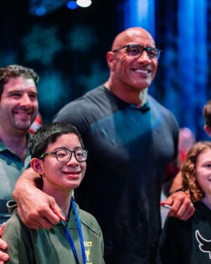 Dwayne Johnson Instagram - This is Bart Tehune from @makeawishamerica. 
He’s 12 and he’s awesome. 

Very special boy whose wish was to meet me. 

We share a crazy sense of humor and I’m super lucky I got the chance to meet him. 

Soon as I sat down he said, “please don’t be weird” and I said “dude I’m super weird” 😂🙋🏽‍♂️

There’s still a lot of positive and good stuff that’s happening around the world - and Bart’s one of them. 

#MakeAWishDay
#21Kids 
#BestDayEver