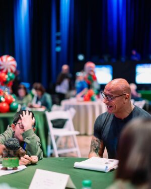 Dwayne Johnson Instagram - This is Bart Tehune from @makeawishamerica. 
He’s 12 and he’s awesome. 

Very special boy whose wish was to meet me. 

We share a crazy sense of humor and I’m super lucky I got the chance to meet him. 

Soon as I sat down he said, “please don’t be weird” and I said “dude I’m super weird” 😂🙋🏽‍♂️

There’s still a lot of positive and good stuff that’s happening around the world - and Bart’s one of them. 

#MakeAWishDay
#21Kids 
#BestDayEver