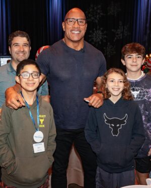 Dwayne Johnson Instagram - This is Bart Tehune from @makeawishamerica. 
He’s 12 and he’s awesome. 

Very special boy whose wish was to meet me. 

We share a crazy sense of humor and I’m super lucky I got the chance to meet him. 

Soon as I sat down he said, “please don’t be weird” and I said “dude I’m super weird” 😂🙋🏽‍♂️

There’s still a lot of positive and good stuff that’s happening around the world - and Bart’s one of them. 

#MakeAWishDay
#21Kids 
#BestDayEver