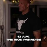 Dwayne Johnson Instagram – These days I try to get all my cardio in by 6AM in the gym, but I used to meet this crazy maniac @mike_ryan_celebritytrainer at @goldsgymvenice1 at 345AM and by 4AM we were hittin’ the iron— and talking shit all workout💪🏾😂

Great training partners are hard to find, when it comes to knowing how to push each other to the limit – and then just a little bit more. 

Mike’s a fitness legend, training beast and one of my best friends. (STD’s and all 😂💪🏾)

Whether it’s 345AM 🌞 or 12AM 🌙, we get after it hard and as always, have fun along the way. 

@projectrock 
#hardestworkersintheroom
#clanginandbangin
#goodtimes
#ironparadise