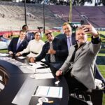 Dwayne Johnson Instagram – Cup of morning unleaded, evil smile, seconds away from going on-air LIVE 😈

Awesome time on @collegegameday ✔️ 

UFL 
United Football League 
Our season officially kicks off March 30th