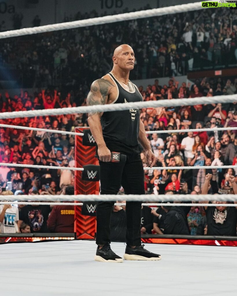 Dwayne Johnson Instagram - Energy. Vibe. Mood. Grateful for the connection. More to come. #peopleschamp ✊🏾 📸 @flanneryunderwood @wwe