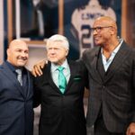 Dwayne Johnson Instagram – Very cool (and emotional) moment to share with the legendary GOAT @jimmyjohnson4616 – giving Jimmy his flowers for his induction into the @dallascowboys RING OF HONOR. 

This @nflonfox team is the best in the business and what a moment I was very grateful and privileged to share with them. 

@michaelstrahan 
@jayglazer 
Howie Long 
Terry Bradshaw 
Curt Menefee 

@foxsports 
@canesfootball 
#UFL