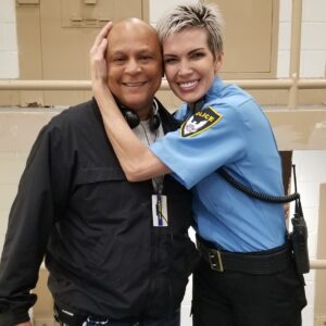 Eaddy Mays Instagram - Put me on set with a badge and an attitude...pfft...even the director gets no slack! #villainforlife @reddigitalcinema #redcamera #setlife 🎥 #Redeemed
(Thank you, @karenvalero16 ❤)
