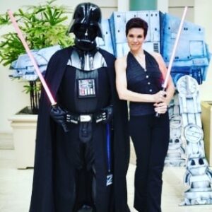 Eaddy Mays Instagram - MAY THE FOURTH BE WITH YOU! @starwars #FBF to when I gave into the Dark Side.
I LOVE the Dark Side in almost any AU, but IRL, I do what my inner #Yoda tells me - because quality of character is vitally important .
Celebrate YOUR favourite AU today! 😘