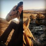 Eaddy Mays Instagram - In the #rockies by myself, I watched the sunrise on horseback this morning 🐎 (Thanks @ronjstewart for making the dream come true!) #Wyoming #horselife