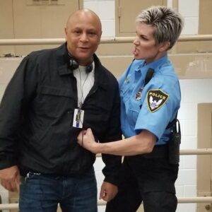 Eaddy Mays Instagram - Put me on set with a badge and an attitude...pfft...even the director gets no slack! #villainforlife @reddigitalcinema #redcamera #setlife 🎥 #Redeemed
(Thank you, @karenvalero16 ❤)