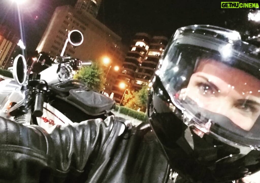 Eaddy Mays Instagram - A sweaty, demanding late night doing my own stunt driving 😎 TOTALLY exhilarating! 😃 💪 @harleydavidson #filmlife #iwillsleepwhenimdead #manifestyourdreams #streetrod 😍 Buckhead, Georgia