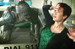 Eaddy Mays Instagram - #tbt For some strange reason, I'm never cast as a damsel in distress! 😂 
So, I couldn't resist taking this #bts  shot on @teenwolf #wolfiesforever #fandom #familydom 😍💕