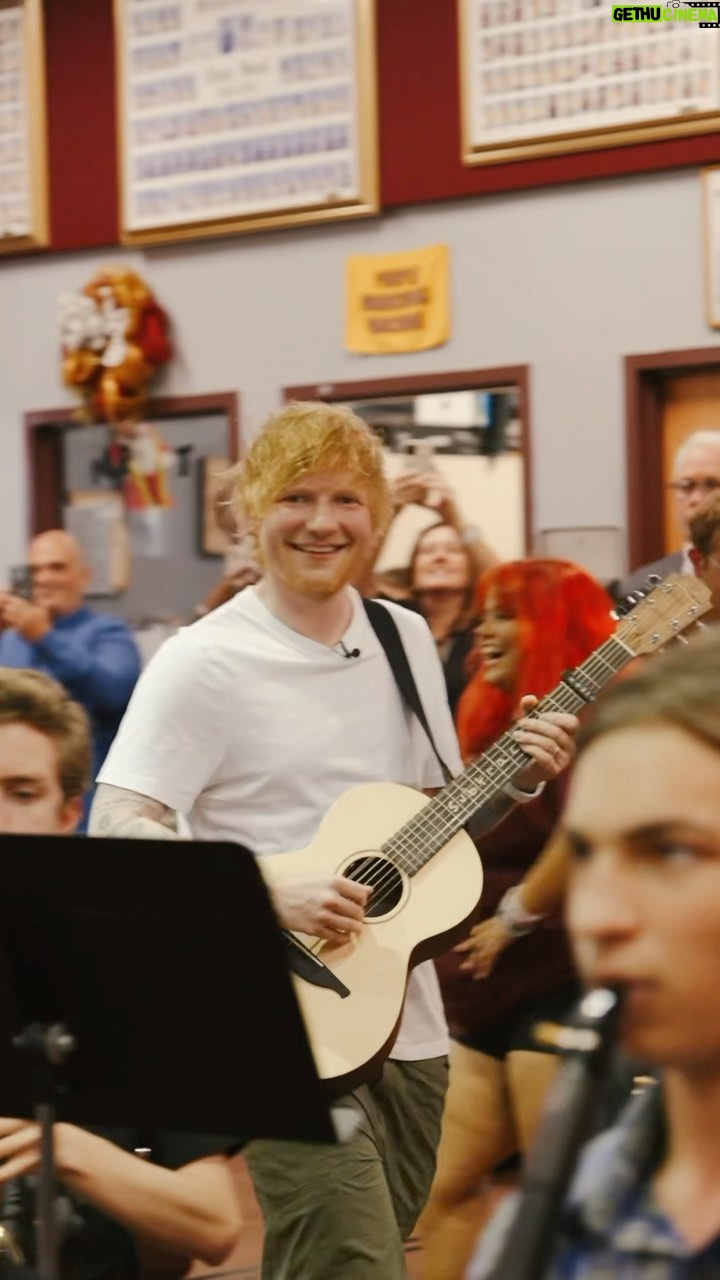 Ed Sheeran Instagram - Surprised the kids at Middleton high school in Tampa today with some free @sheeranguitars and tickets to tomorrows show. What a great afternoon, such talented lovely kids. Enjoy the show ! @sheeranguitars now on USA Amazon store x Middleton High School
