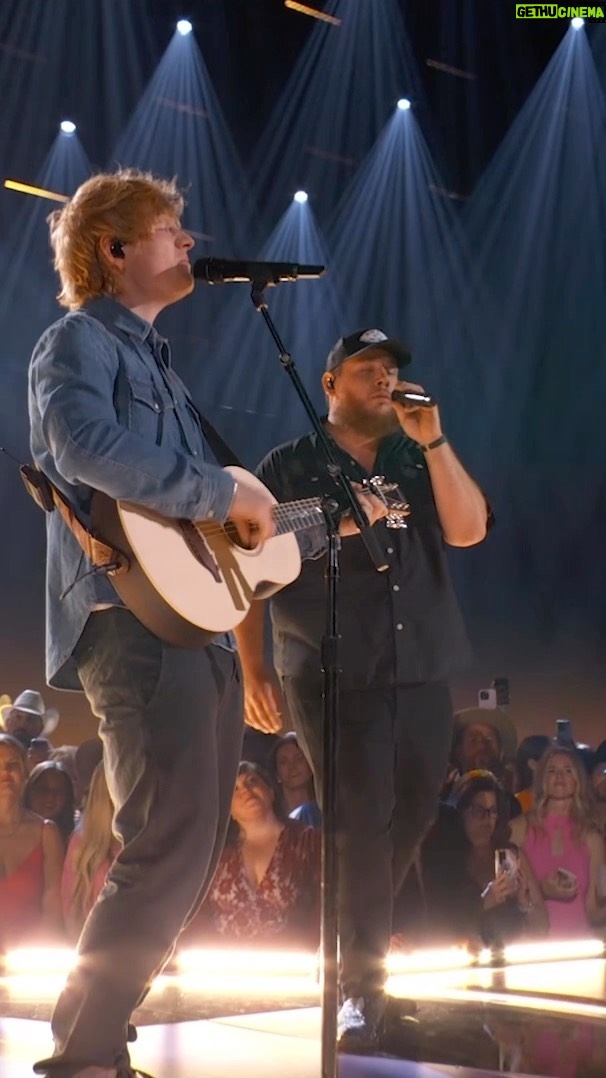 Ed Sheeran Instagram - Performed Life Goes On with the wonderful @lukecombs at the ACM awards tonight. We recorded a special version of the duet that is released tonight too, check it out x