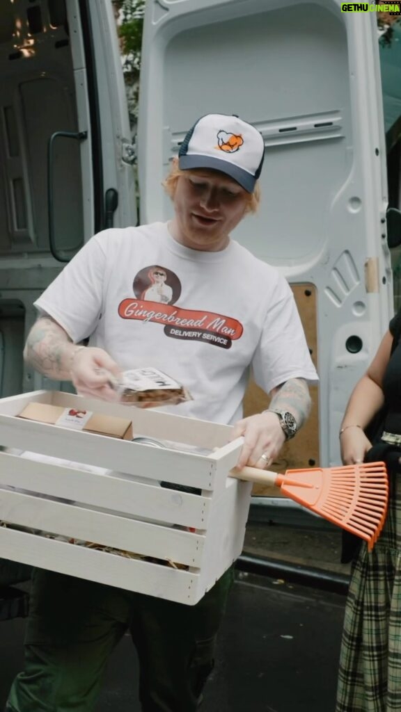 Ed Sheeran Instagram - So when we made the Damper Hamper infomercial, it was made as a joke to shine a light on British autumn and how wet and cold and shit it can be. Turns out people actually wanted the hampers, and who am I to deny them such a smorgasbord of autumnal gloom. Delivered some authentic hampers today and yesterday in NYC to some lucky (?) fans. Hope you enjoy the Mulch !!