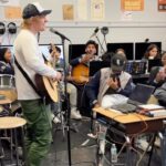 Ed Sheeran Instagram - Visiting more schools today but in New York this time. This really is my favourite thing to do, thanks for having me !